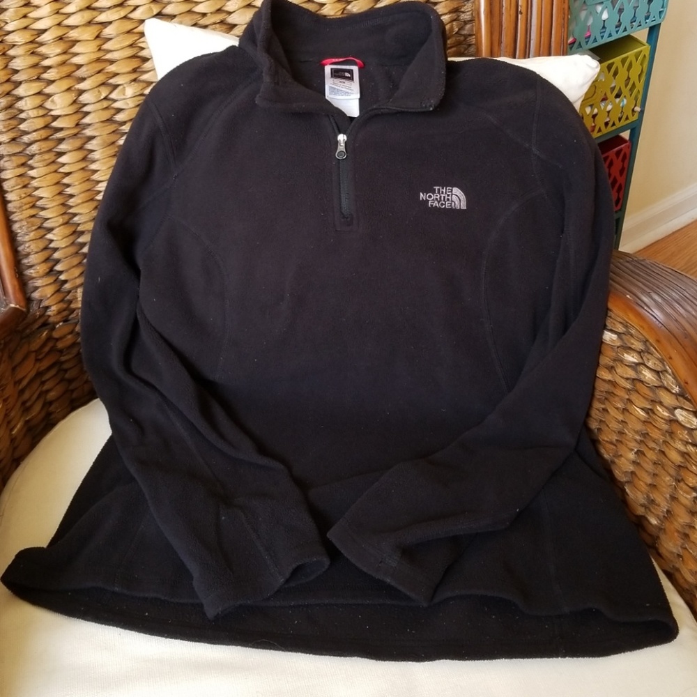 The North Face 1/4 zip fleece black women's Medium - Picture 5 of 5
